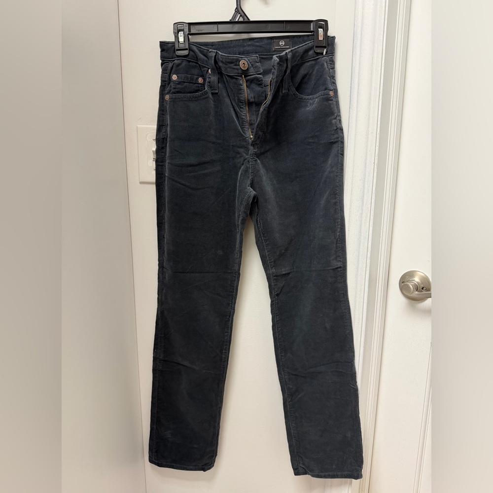 Ag Adriano Goldschmied Charcoal Corduroy Pants